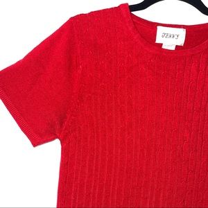 JENNY | RED KNIT TOP